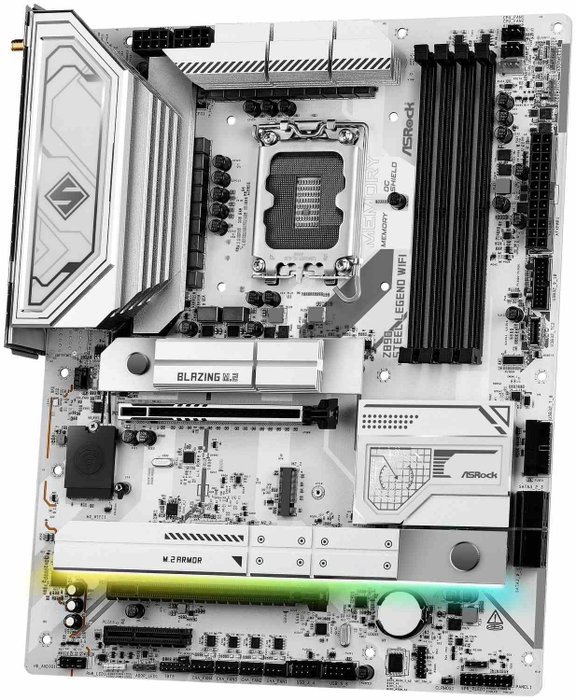 ASRock Z890 Steel Legend WIFI, Intel LGA 1851, Z890, DDR5, ATX, Blanco