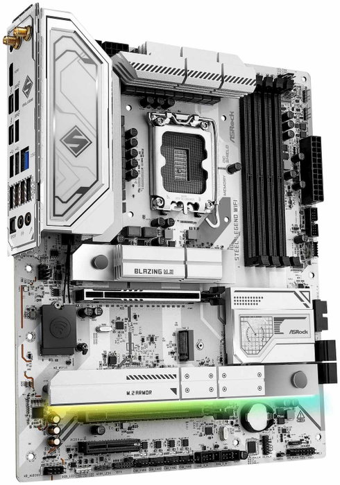 ASRock Z890 Steel Legend WIFI, Intel LGA 1851, Z890, DDR5, ATX, Blanco