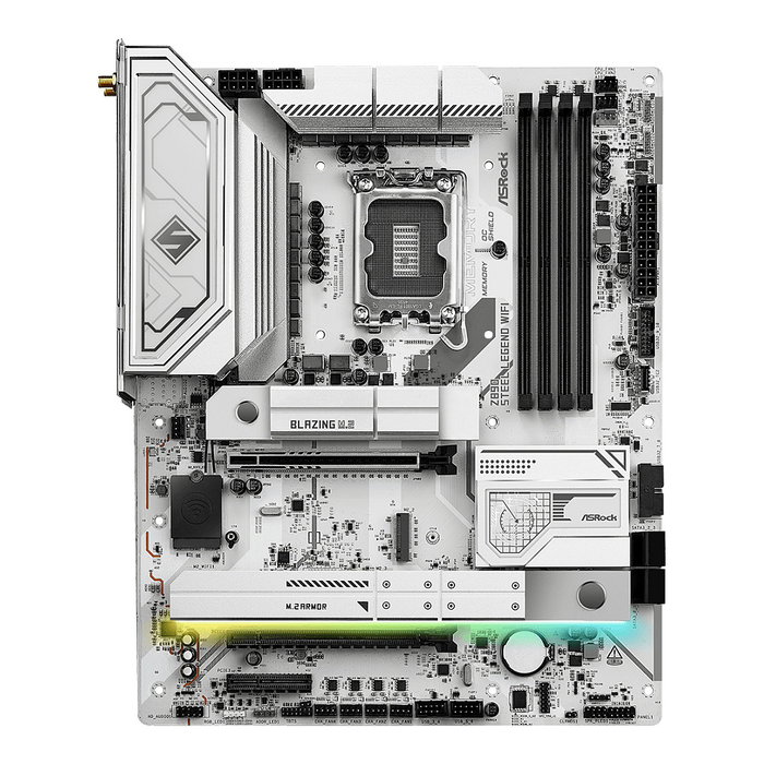 ASRock Z890 Steel Legend WiFi, Placa Base Intel Z890 LGA 1851, ATX, DDR5 hasta 256GB, Wi-Fi 7, Bluetooth 5.4, RAID, 2.5GbE, PCIe 5.0, Blanco ASRock Z890 Steel Legend WiFi, Placa Base Intel Z890 LGA 1851, ATX, DDR5 hasta 256GB, Wi-Fi 7, Bluetooth 5.4, RAID, 2.5GbE, PCIe 5.0, Blanco