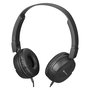 SANDBERG 325-30 Saver MiniJack Auriculares Diadema Supraaurales para Viajes, Negro, Plegables, 1.2m Cable, 137g