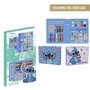 Cerdá Set Papelería Coloreable Caja Stitch Azul claro