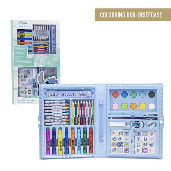 Cerdá Set Papelería Coloreable Caja Stitch Azul claro Cerdá Set Papelería Coloreable Caja Stitch Azul claro