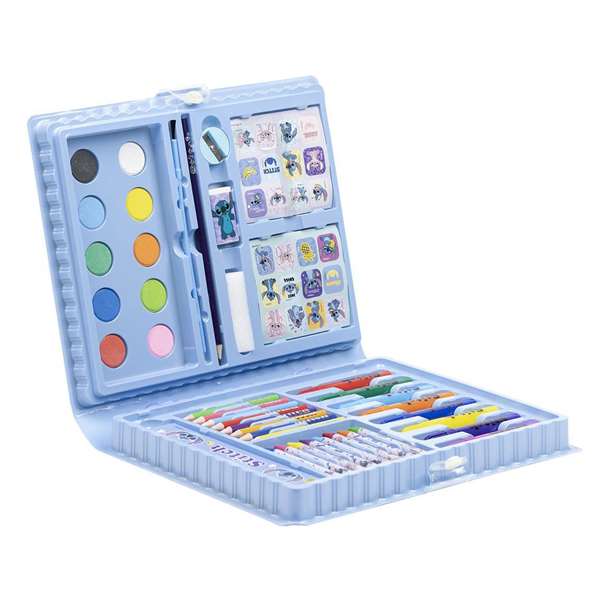 Cerdá Set Papelería Coloreable Caja Stitch Azul claro Cerdá Set Papelería Coloreable Caja Stitch Azul claro