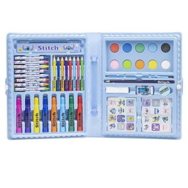 Cerdá Set Papelería Coloreable Caja Stitch Azul claro