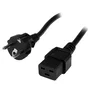 StarTech.com Cable de alimentación Schuko a C19 de 2 m, 16A 250V, Negro