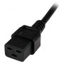 StarTech.com Cable de alimentación Schuko a C19 de 2 m, 16A 250V, Negro