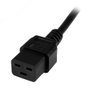 Startech PXTEUC192M Cable Schuko a C19 2M 16A 250V para Servidor Profesional Negro (16AWG)