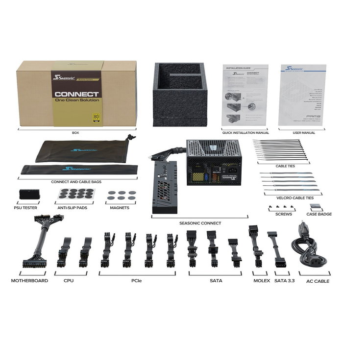 Seasonic SSR-750FA Fuente de Alimentación 750W 80+ Gold Totalmente Modular ATX