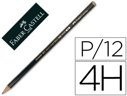 Faber-Castell Lápices de grafito 9000 dureza 4h unidad