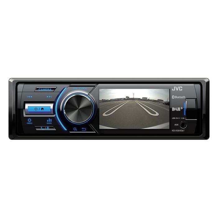 JVC KD-X561DBT Radio Digital Coche Bluetooth DAB+ USB Negro/Azul 1 DIN 180W