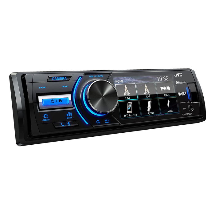 JVC KD-X561DBT Radio Digital Coche Bluetooth DAB+ USB Negro/Azul 1 DIN 180W