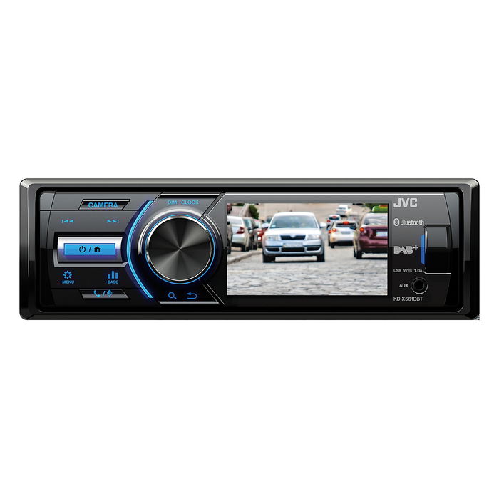 JVC KD-X561DBT Radio Digital Coche Bluetooth DAB+ USB Negro/Azul 1 DIN 180W