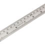 Workpro Regla de Acero Inoxidable, Métrico-SAE, Tabla de Conversión Grabada, 600 mm