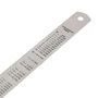 Workpro Regla de Acero Inoxidable, Métrico-SAE, Tabla de Conversión Grabada, 600 mm