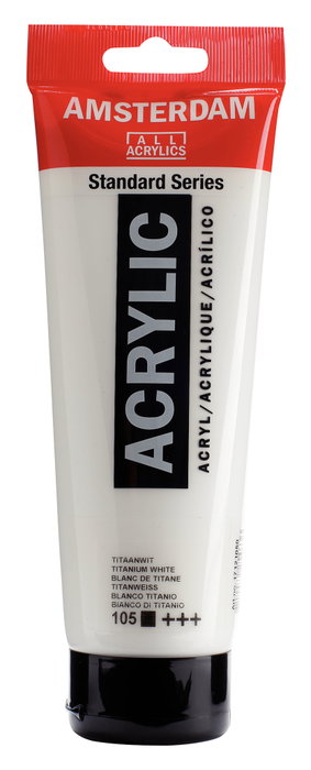Amsterdam Amsterdam Standard Series Color Acrílico Blanco de Titanio 250 ml Amsterdam Amsterdam Standard Series Color Acrílico Blanco de Titanio 250 ml