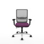 PIQUERAS Y CRESPO Silla de oficina Haches con mecanismo Sincro/Traslack, Morado y Gris