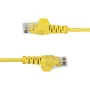 StarTech.com N6PAT15MYLS Cable Ethernet Cat6 Slim UTP Amarillo 15m - PoE++ 100W, 28AWG, LSZH, Para Alta Densidad y Conexión Gigabit Fiable