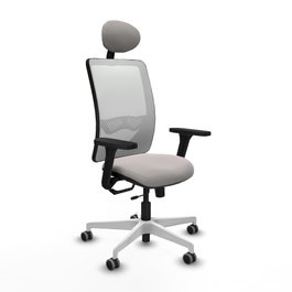 PIQUERAS Y CRESPO Silla de oficina Zulema Blanca con Mecanismo Sincro/Traslack