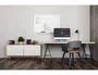Bi-office Pizarra blanca magnética de cristal templado 120x90 cm