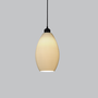 Paval Lámpara Colgante Blanca con Florón Negro y Cable Negro