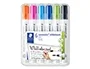 Staedtler Rotulador Lumocolor 351 para Pizarra Blanca Punta Redonda 2 mm Recargable Estuche 6 Unidades Colores