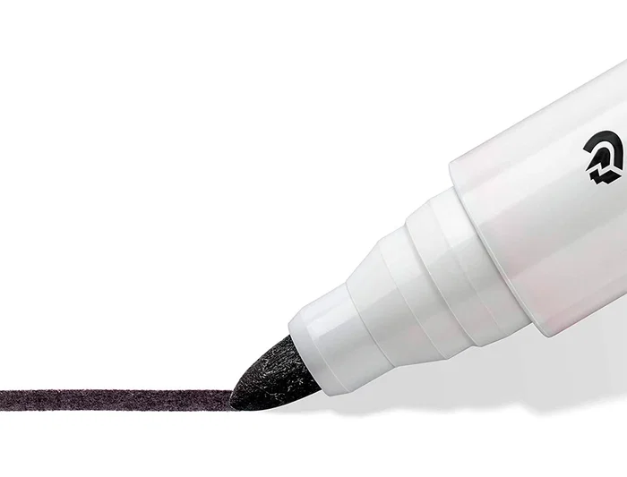 Staedtler Rotulador Lumocolor 351 para Pizarra Blanca Punta Redonda 2 mm Recargable Estuche 6 Unidades Colores