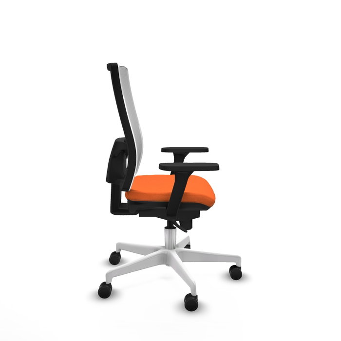 PIQUERAS Y CRESPO Silla de oficina Horna Naranja y Blanco