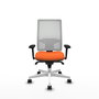 PIQUERAS Y CRESPO Silla de oficina Horna Naranja y Blanco