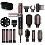 Cecotec Cepillo Moldeador AirGlam 14in1 Flex, 14 accesorios, 1400W, función flex, negro