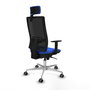 PIQUERAS Y CRESPO Silla de oficina Horna con mecanismo Sincro, Azul y Negro