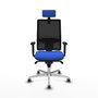 PIQUERAS Y CRESPO Silla de oficina Horna con mecanismo Sincro, Azul y Negro