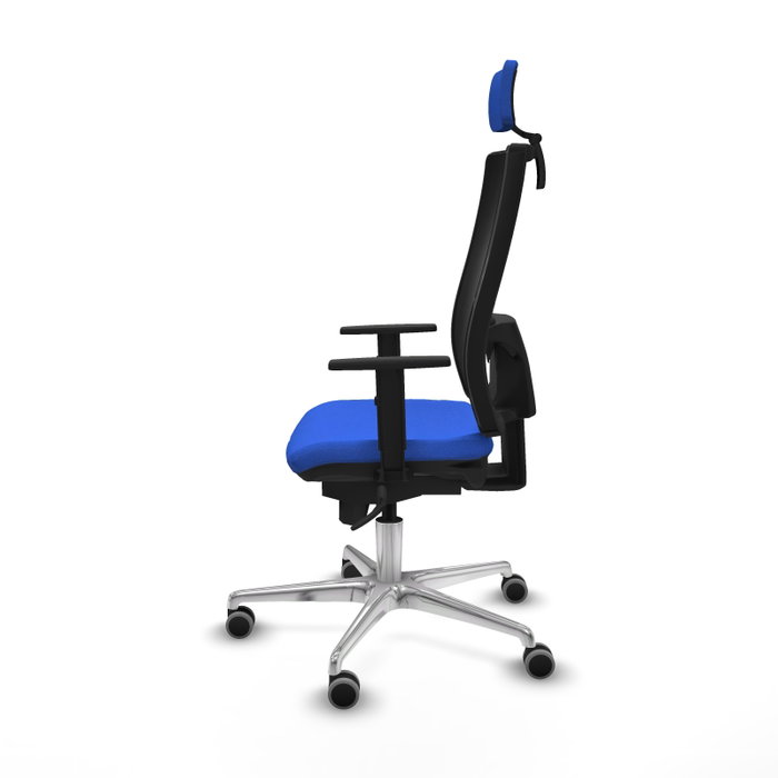 PIQUERAS Y CRESPO Silla de oficina Horna con mecanismo Sincro, Azul y Negro PIQUERAS Y CRESPO Silla de oficina Horna con mecanismo Sincro, Azul y Negro