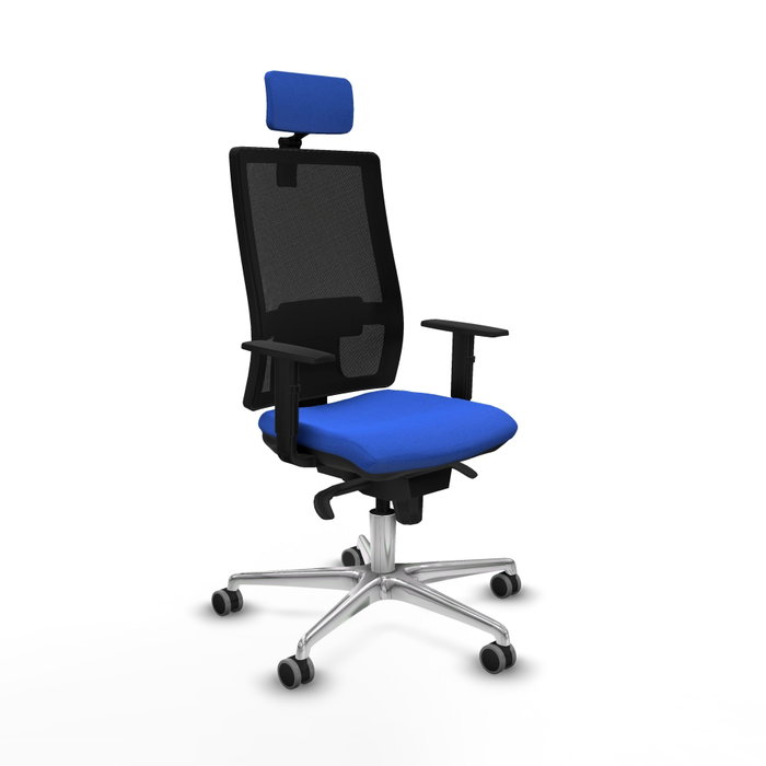PIQUERAS Y CRESPO Silla de oficina Horna con mecanismo Sincro, Azul y Negro PIQUERAS Y CRESPO Silla de oficina Horna con mecanismo Sincro, Azul y Negro