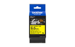 Brother HSE-621E Cinta tubo termorretráctil 9mm x 1,5m Negro/Amarillo