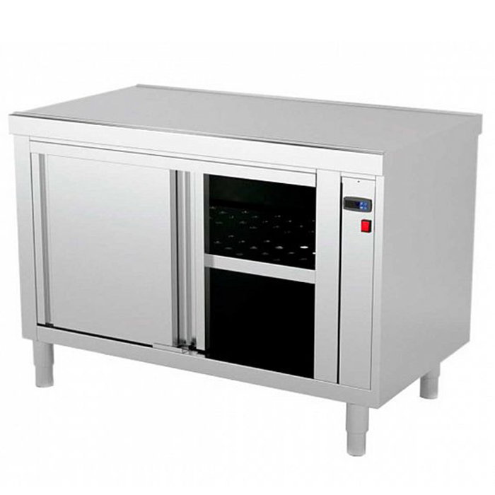 Ideacer Mesa de trabajo caliente con encimera de acero inoxidable, 200x70x85 cm Ideacer Mesa de trabajo caliente con encimera de acero inoxidable, 200x70x85 cm