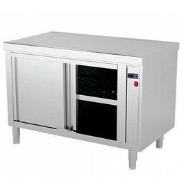 IDEACER MESA CALIENTE INOX 200x70x85 cm, Batería de Cocina