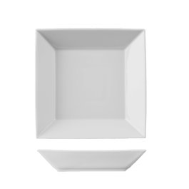 Langenthal Plato Hondo Cuadrado Aktual de Porcelana para Buffet, 22x22 cm (Set de 6)