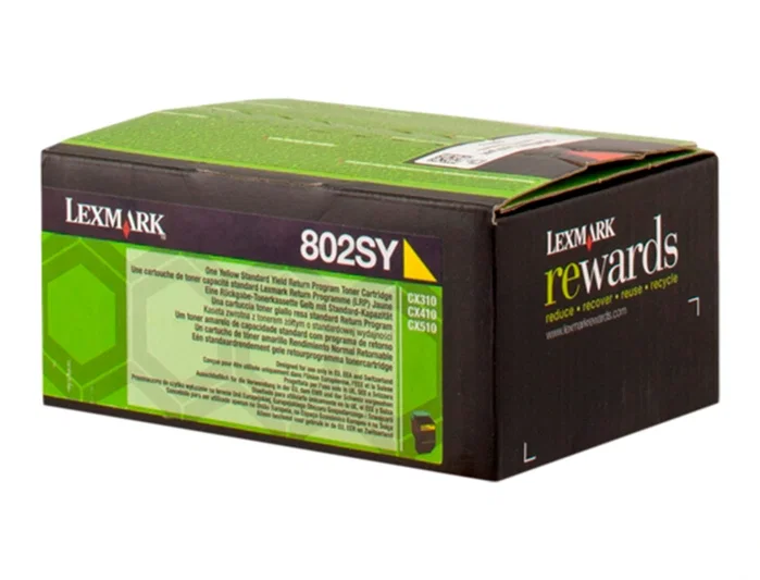 Lexmark 80C2SYE Cartucho de Tóner Amarillo Lexmark 80C2SYE Cartucho de Tóner Amarillo