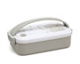 KioKids Caja Almuerzo Rectangular Acero Inoxidable Dolci Amici Elefante +4 meses Gris 550ml Hermética