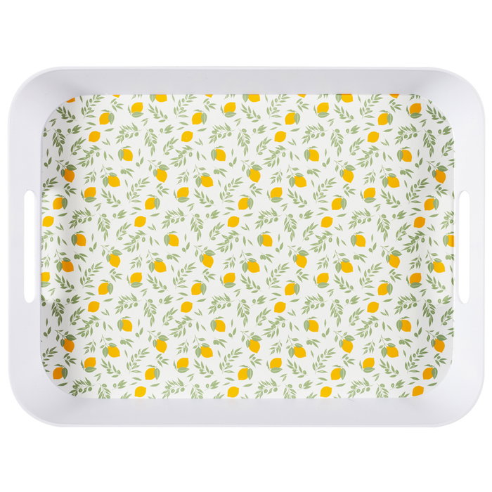 Home Deco Factory Bandeja Desayuno Bain De Soleil Polipropileno Limones 41x32 cm