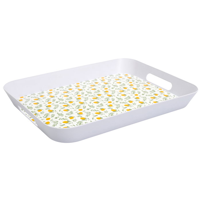 Home Deco Factory Bandeja Desayuno Bain De Soleil Polipropileno Limones 41x32 cm