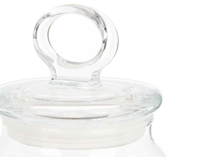 Pasabahce Tarro Kitchen 1130 ml Vidrio Transparente con Tapa Silicona 9.8x23.4x9.8 cm (Set de 6)