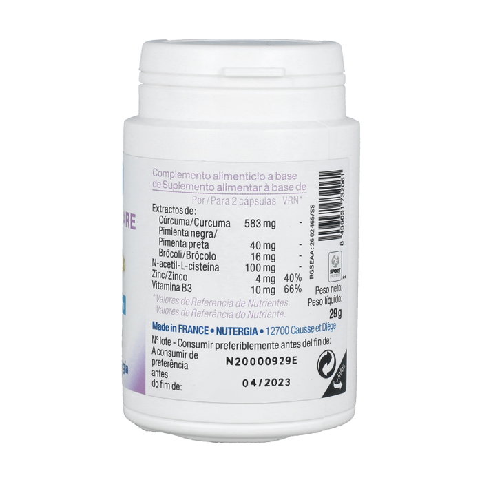 Nutergia Ergycare 60 cápsulas con Cúrcuma y Pimienta Negra