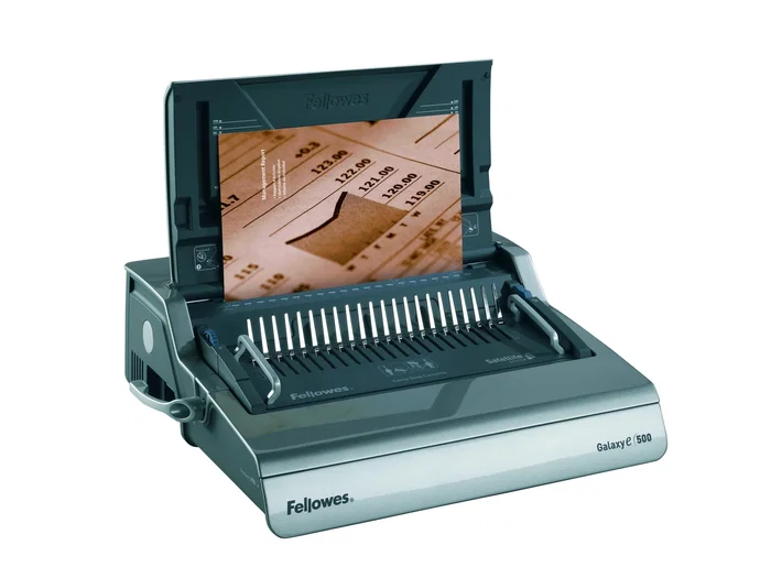 Fellowes Galaxy-E Encuadernadora Eléctrica de Canutillo, Plata y Negro