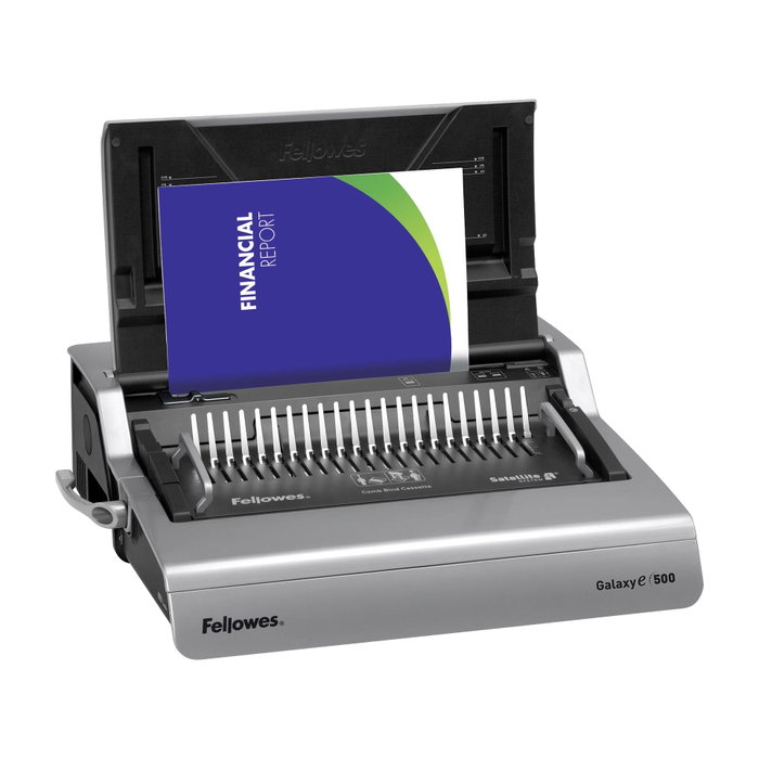Fellowes Galaxy-E Encuadernadora de canutillo de plástico Plata/Negro