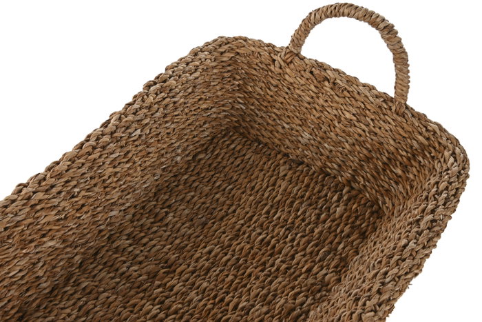 DKD Home Decor Bandeja de Seagrass y Yute Natural 54x35x22 cm DKD Home Decor Bandeja de Seagrass y Yute Natural 54x35x22 cm