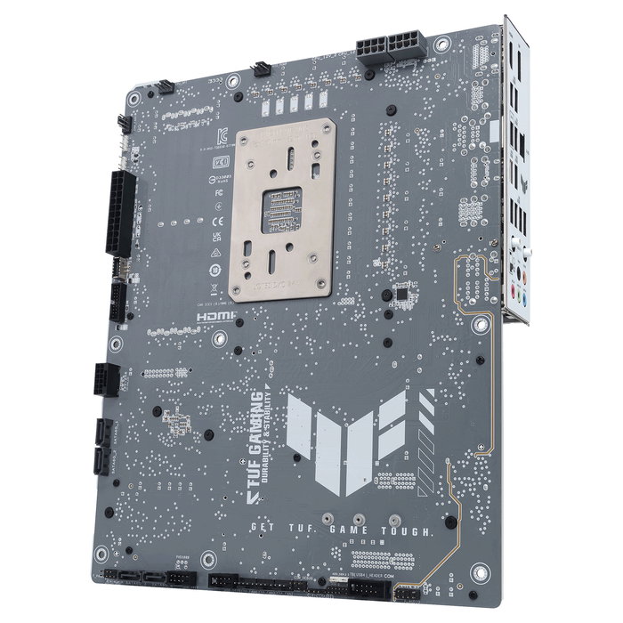 ASUS Placa Base TUF GAMING B850-BTF WiFi W ATX AMD AM5 para Ryzen 7000/8000/9000 Series, DDR5 8000 MHz hasta 256 GB, Wi-Fi 7, Bluetooth 5.4, Color Blanco