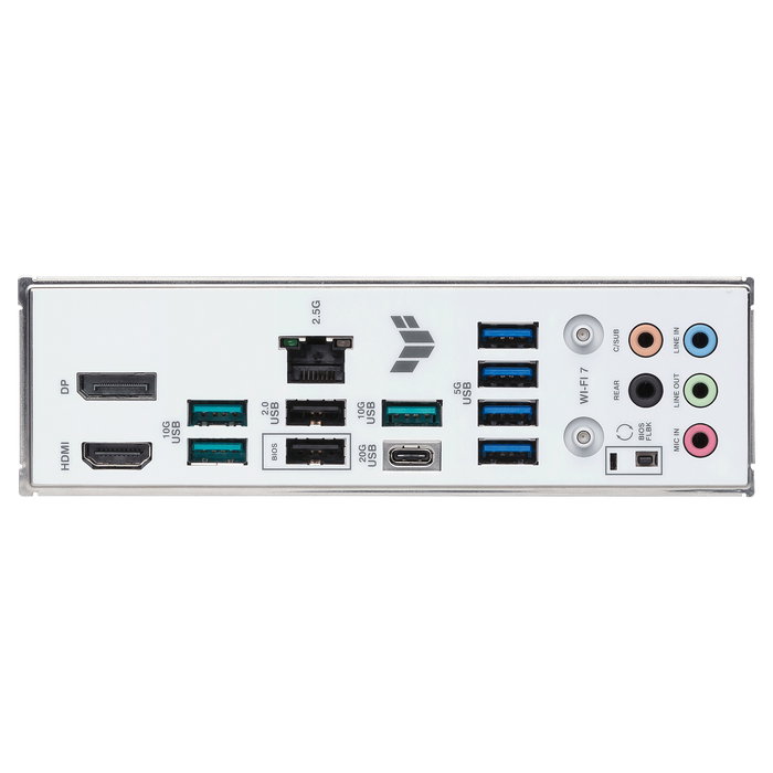 ASUS Placa Base TUF GAMING B850-BTF WiFi W ATX AMD AM5 para Ryzen 7000/8000/9000 Series, DDR5 8000 MHz hasta 256 GB, Wi-Fi 7, Bluetooth 5.4, Color Blanco