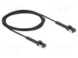 DeLOCK Cable de red Cat6a U/FTP 80935 negro 2 m
