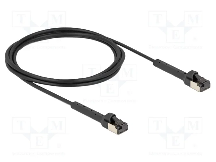 DeLOCK Cable de red Cat6a U/FTP 80935 negro 2 m DeLOCK Cable de red Cat6a U/FTP 80935 negro 2 m